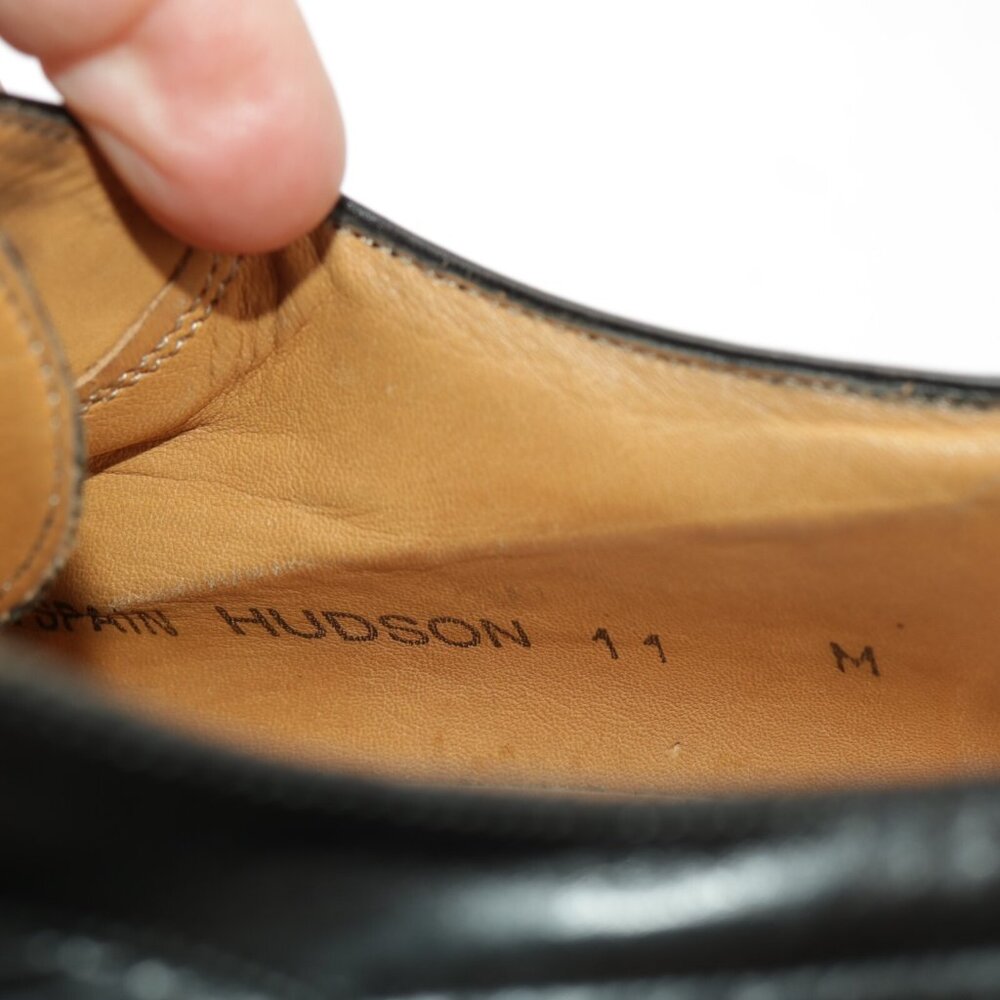 Mezlan Mens Hudson Oxford Size 11 M Black Leather Split Toe Blucher Dress Shoe - Picture 12 of 12